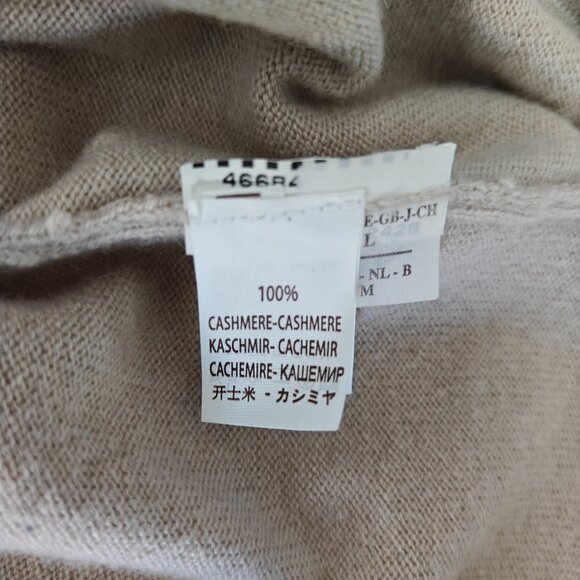 BRUNELLO CUCINELLI 100% Cashmere Embellished Knit Sweater with Beads Beige Large - Picture 3 of 10